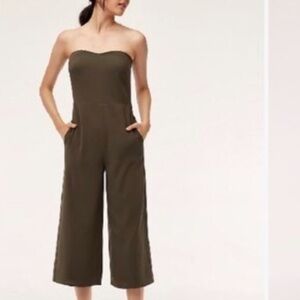 2/$40 Babaton green Roshan jumpsuit size 4